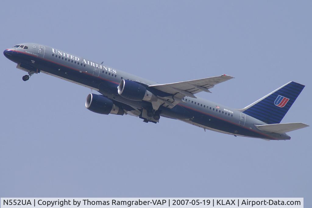 N552UA, 1992 Boeing 757-222 C/N 26641, United Airlines Boeing 757-200