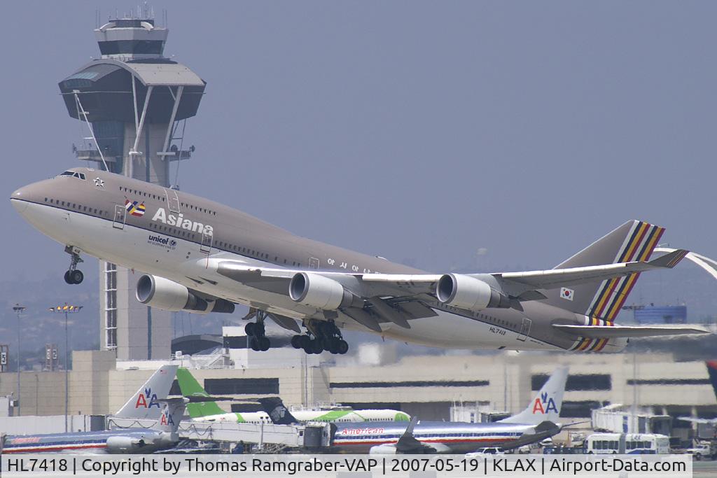 HL7418, 1994 Boeing 747-48E C/N 25780, Asiana Airlines Boeing 747-400