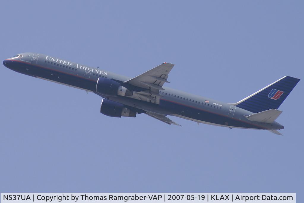 N537UA, 1991 Boeing 757-222 C/N 25157, United Airlines Boeing 757-200