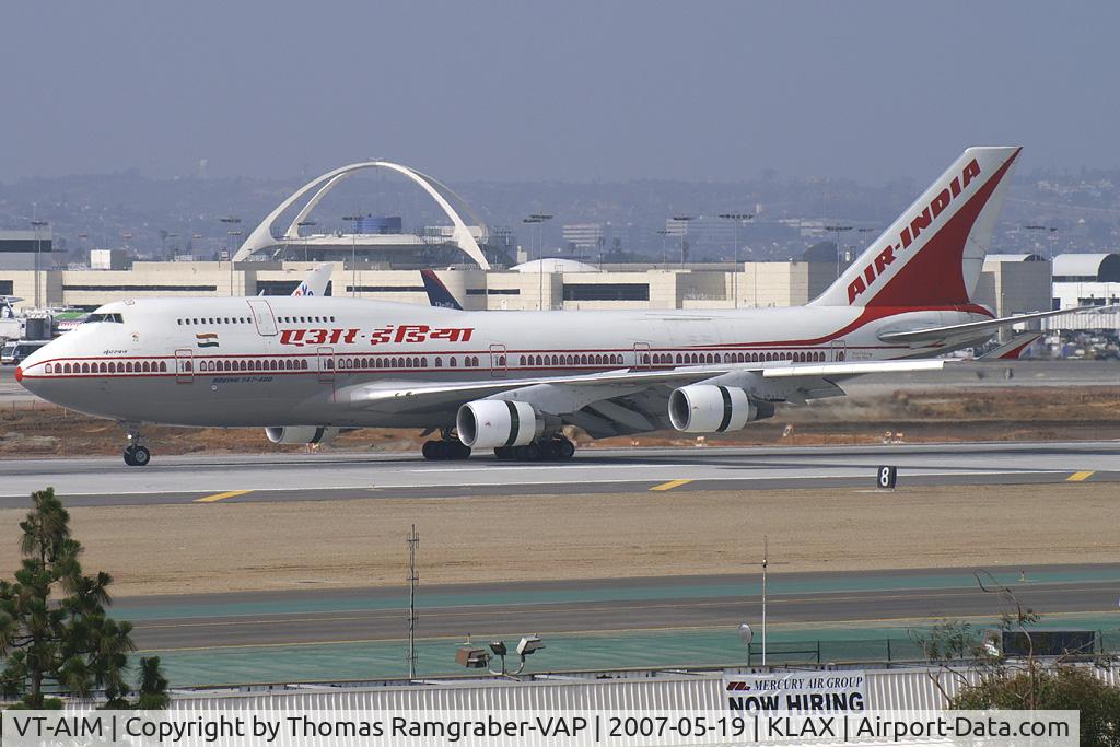 VT-AIM, 1991 Boeing 747-433 C/N 25074, Air India Boeing 747-400