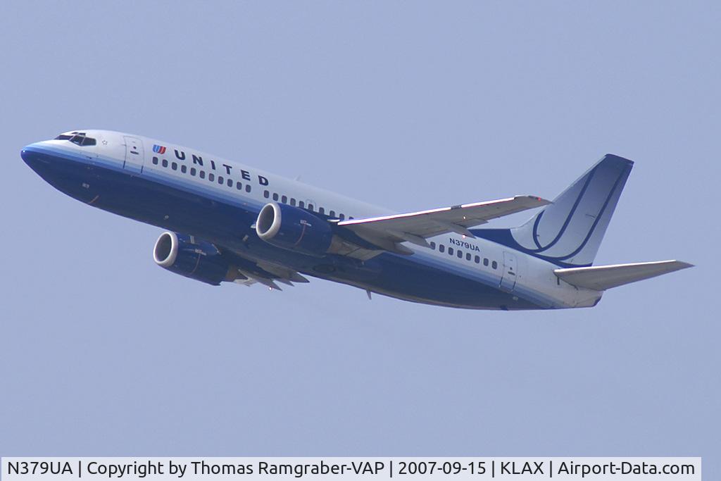 N379UA, 1990 Boeing 737-322 C/N 24654, United Airlines Boeing 737-300