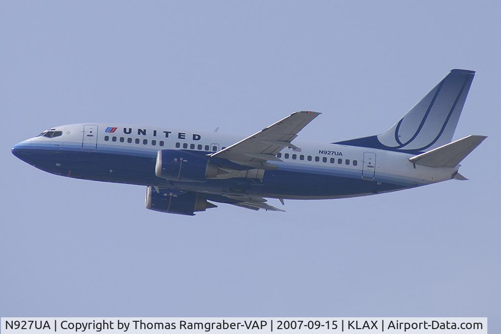 N927UA, 1992 Boeing 737-522 C/N 26649, United Airlines Boeing 737-500