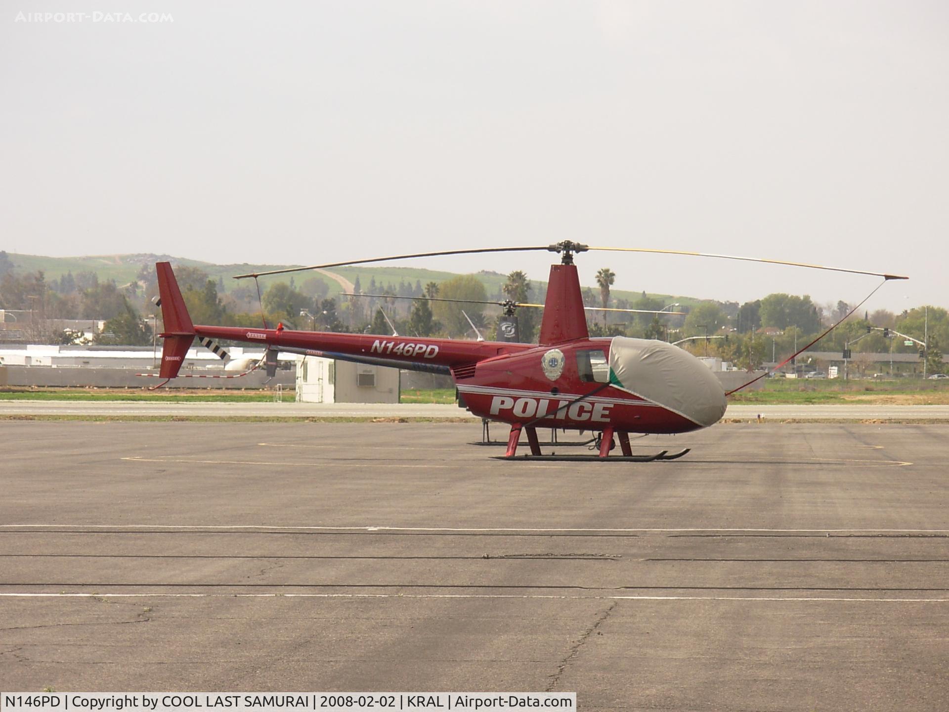 N146PD, 2005 Robinson R44 II C/N 10739, N146PD Parking @ Riverside Airport, Ramp Area.