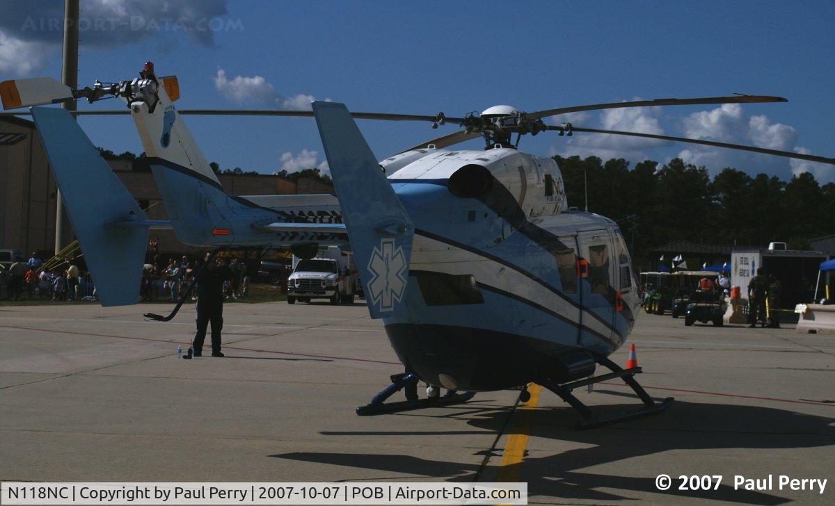 N118NC, Eurocopter-Kawasaki BK-117A-3 C/N 7067, Approaching her from the aft this time