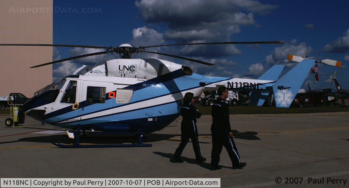 N118NC, Eurocopter-Kawasaki BK-117A-3 C/N 7067, Leaving her, semi-secluded near the day's end