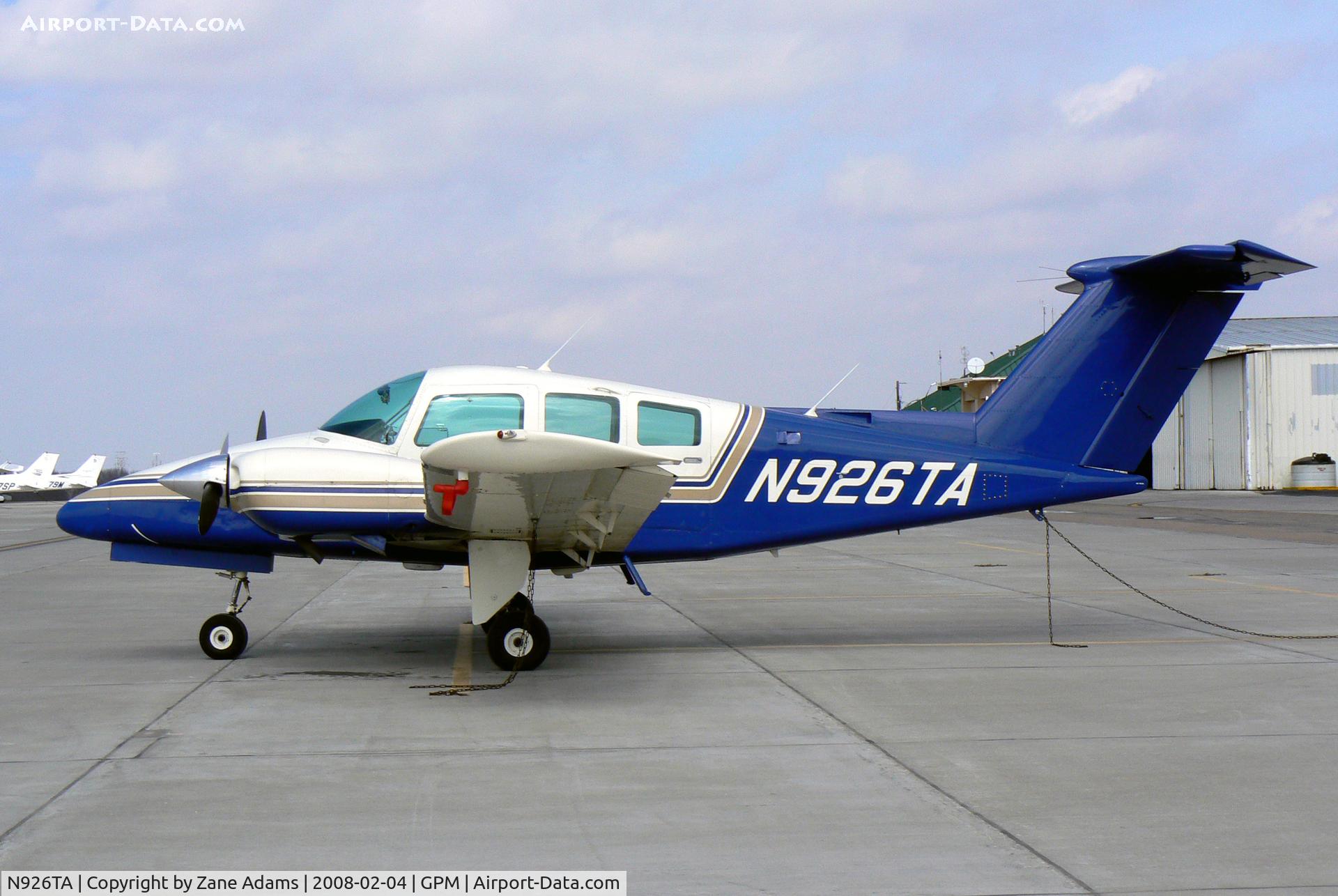 N926TA, 1979 Beech 76 Duchess C/N ME-306, At Grand Prairie Municipal