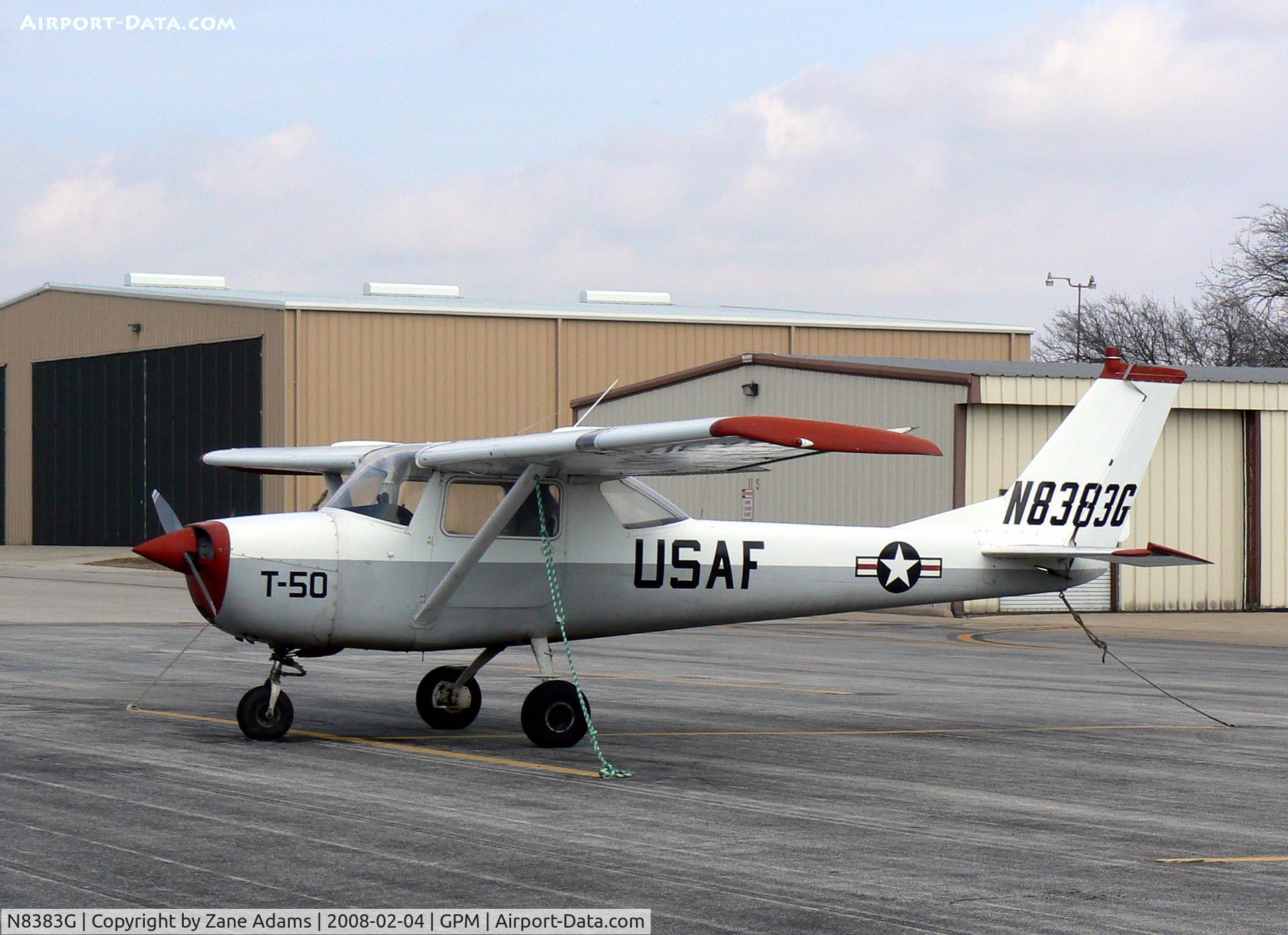 N8383G, 1965 Cessna 150F C/N 15062483, At Grand Prairie Municipal - Painted as a USAF T-50 (T-41) ??