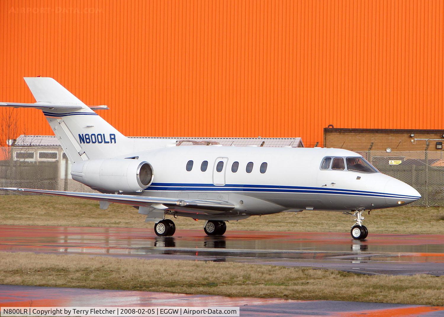 N800LR, 1999 Raytheon Hawker 800XP C/N 258415, Hawker 800XP at Luton in Feb 2008