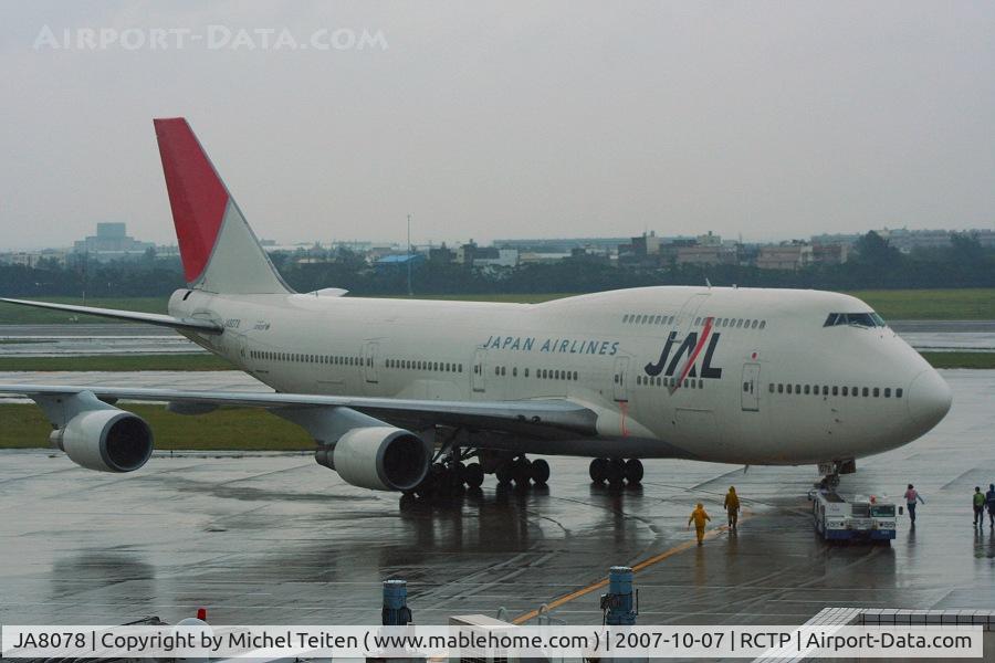 JA8078, 1990 Boeing 747-446 C/N 24870, Japan Airlines