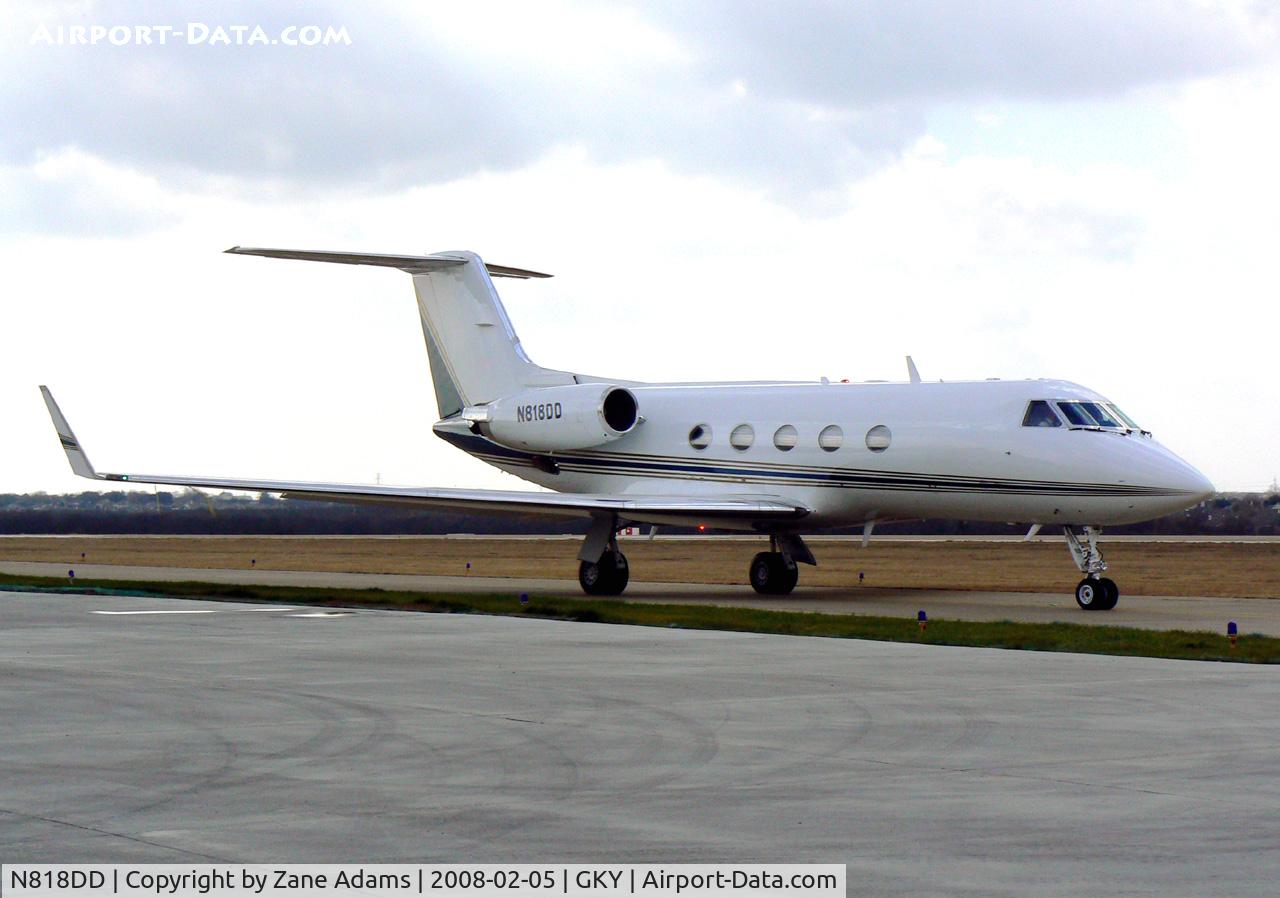 N818DD, 1985 Gulfstream American G-1159A Gulfstream III C/N 455, Landing at Arlington