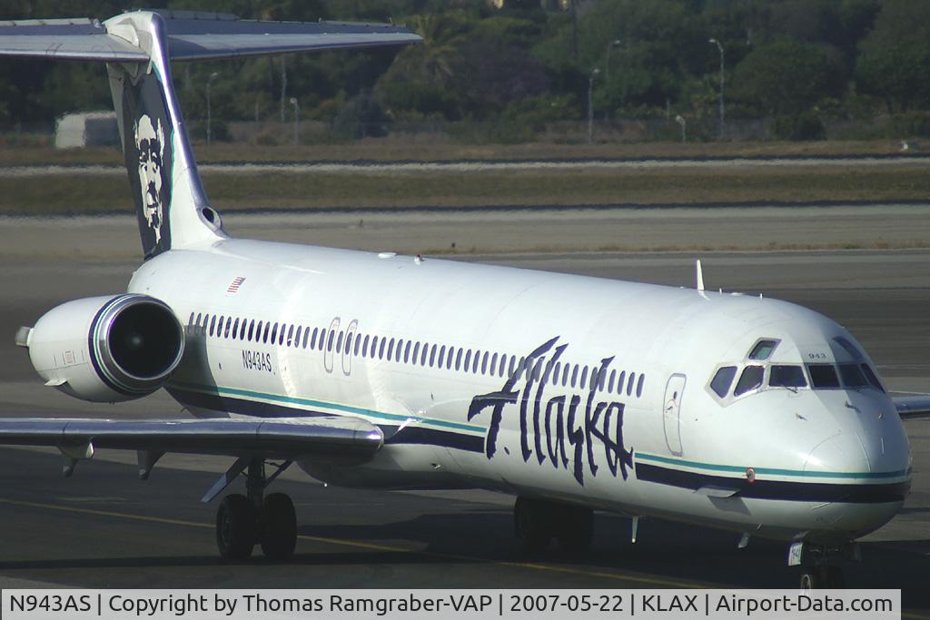 N943AS, 1990 McDonnell Douglas MD-83 (DC-9-83) C/N 53018, Alaska Airlines MDD MD80