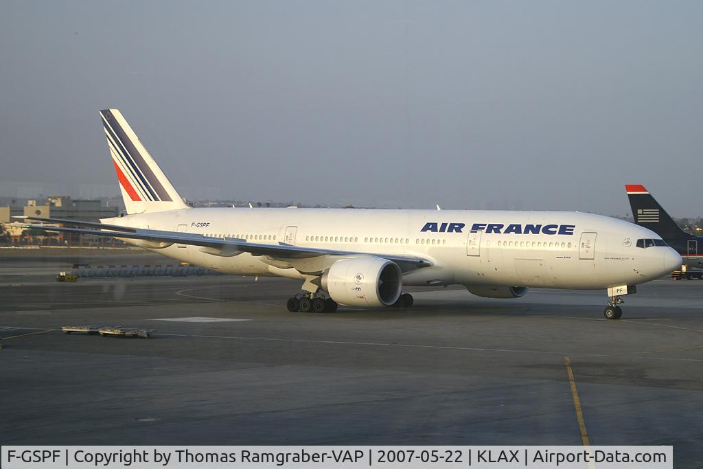 F-GSPF, 1999 Boeing 777-228/ER C/N 29007, Air France Boeing 777-200