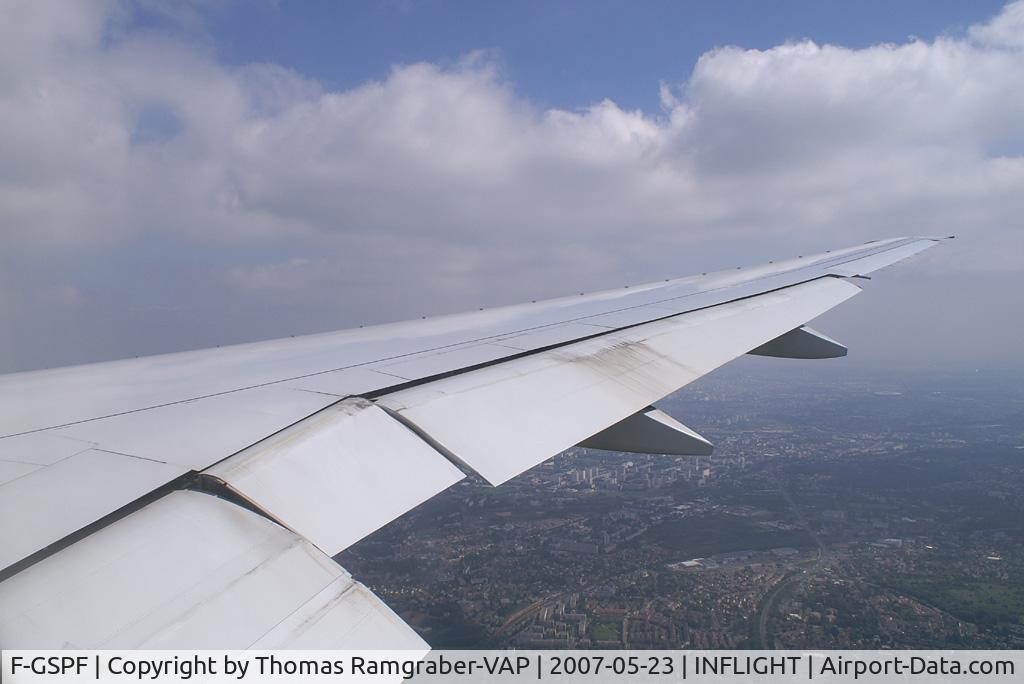 F-GSPF, 1999 Boeing 777-228/ER C/N 29007, Air France Boeing 777-200 (inflight LAX-CDG)