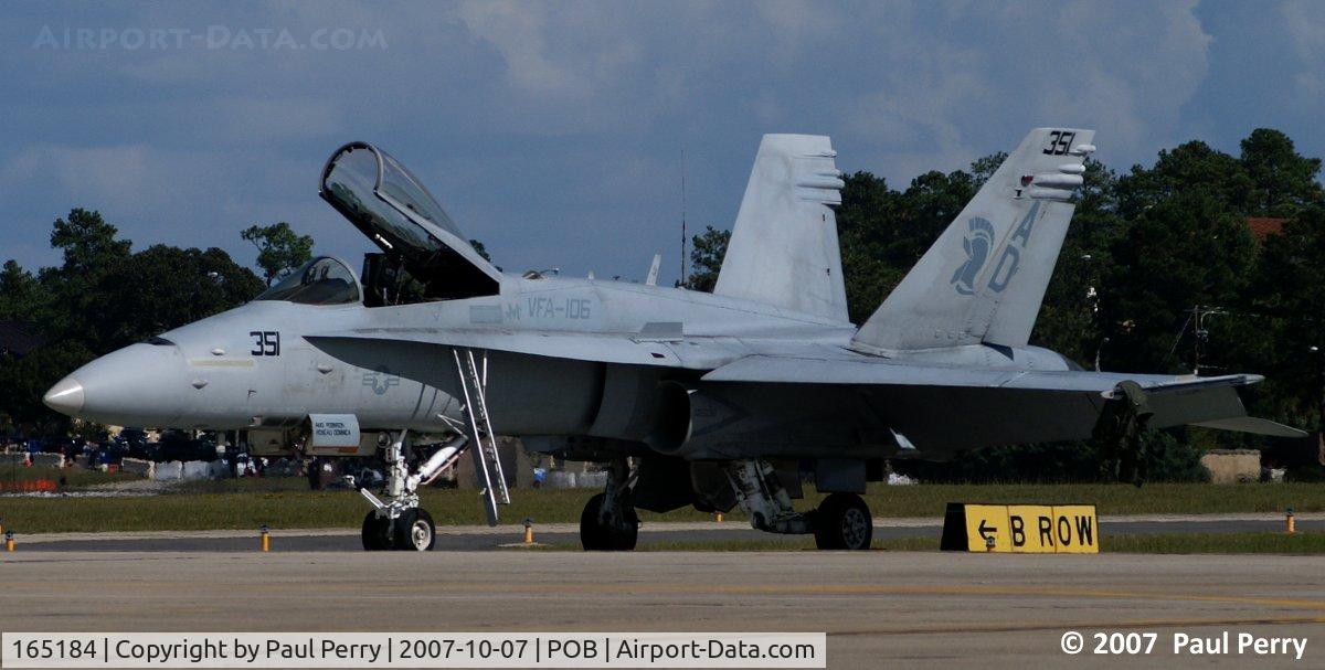 165184, McDonnell Douglas F/A-18C Hornet C/N 1310/C409, One of the Gladiators' legacy Hornets at Pope