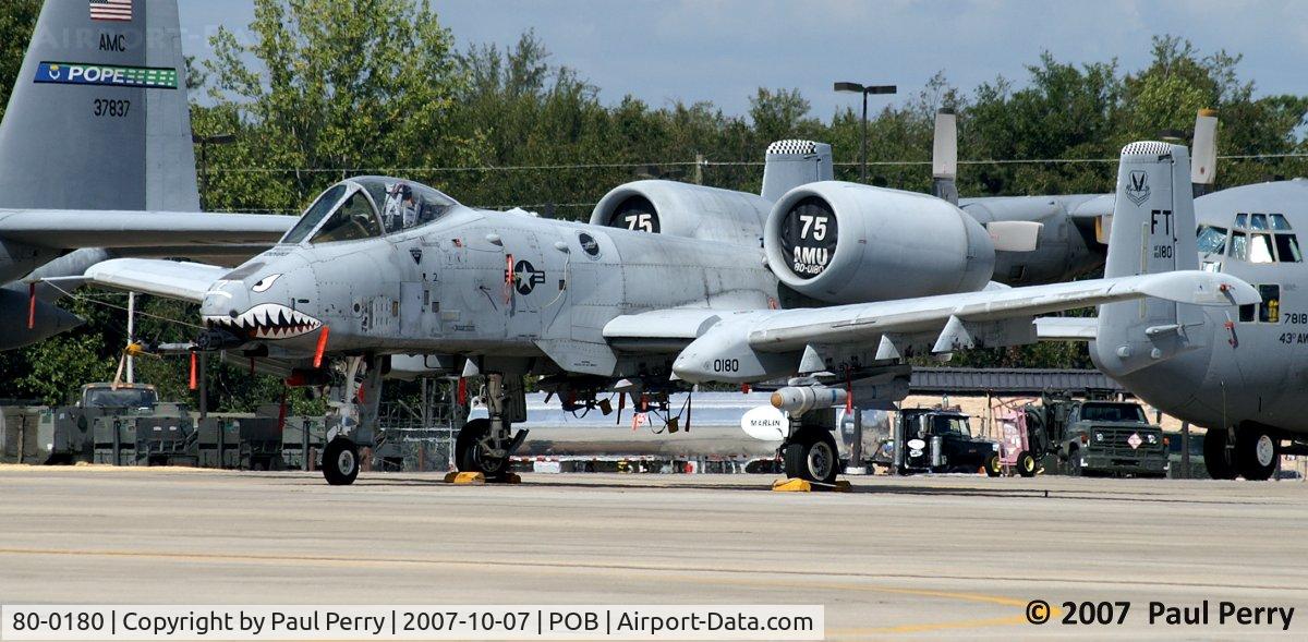 80-0180, 1980 Fairchild Republic A-10A Thunderbolt II C/N A10-0530, Loaded for training, CAP-9, captive AGM-65, and TERs with BDU-33s on them