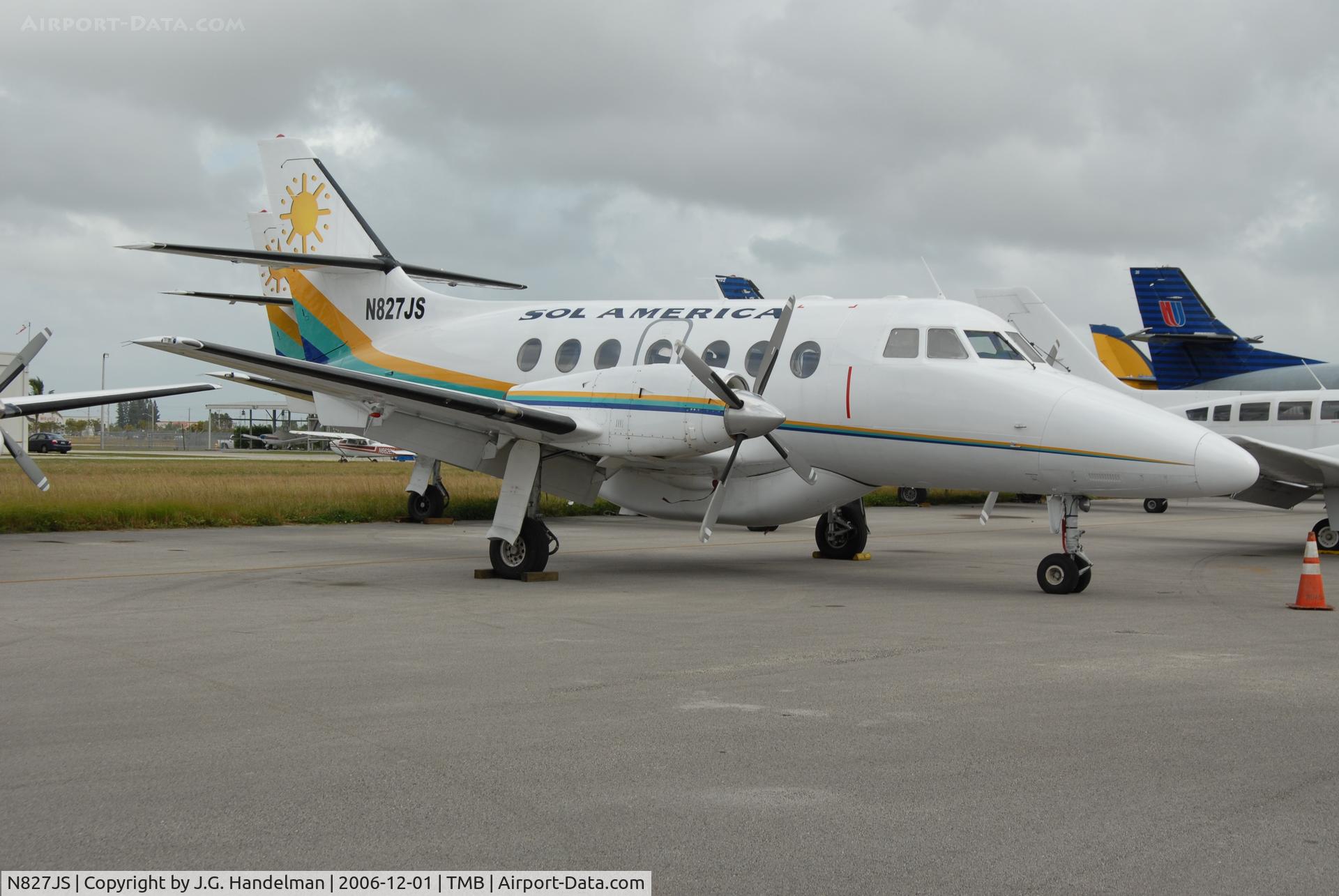 N827JS, British Aerospace BAe Jetstream 3101 C/N 697, on ramp at Tamiami