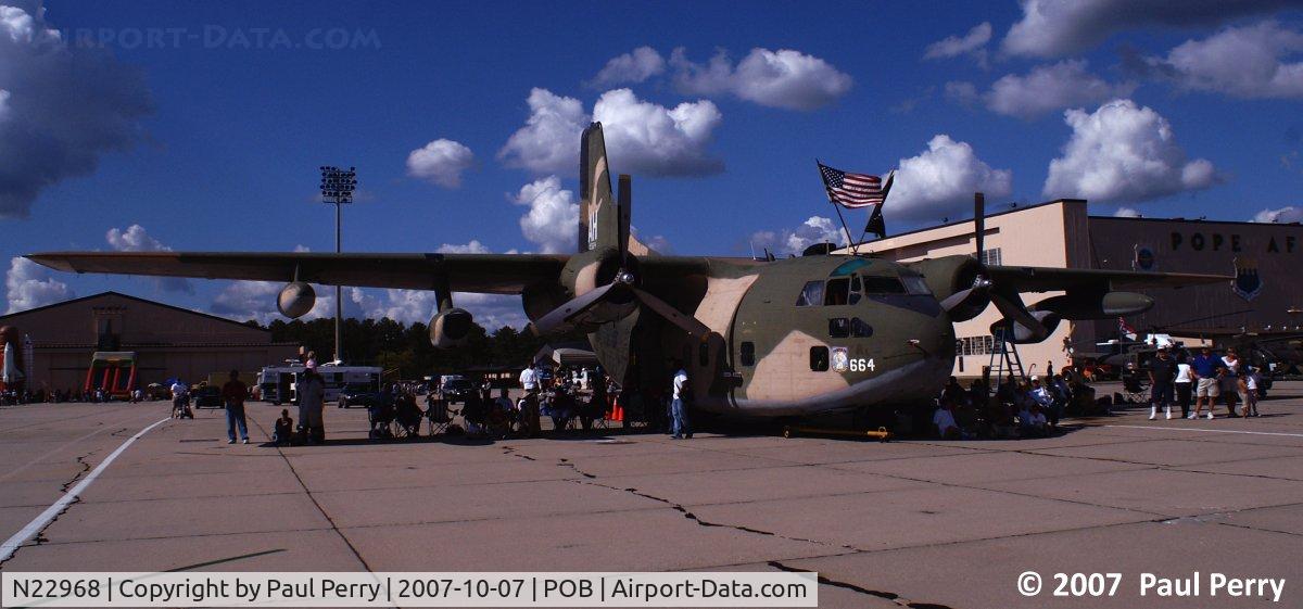 N22968, 1954 Fairchild C-123K Provider C/N 20113, Fitting static, since Providers once opereated from here
