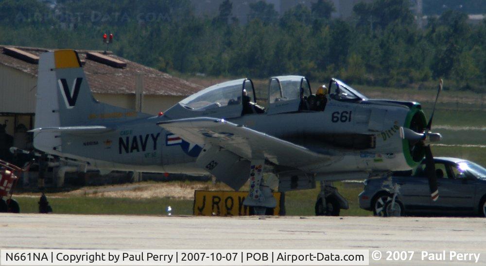 N661NA, 1957 North American T-28C Trojan Trojan C/N 226-238 (140661), Ditto at Pope AFB, late in the afternoon