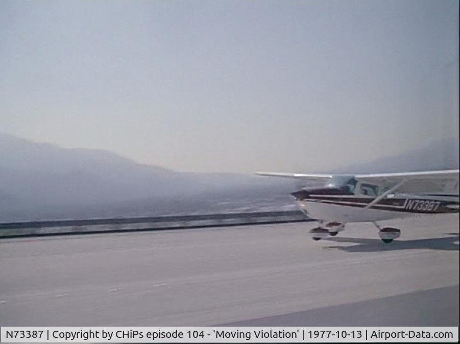 N73387, 1976 Cessna 172M C/N 17267419, This aircraft was used in an episode of CHiPs and landed on a freeway