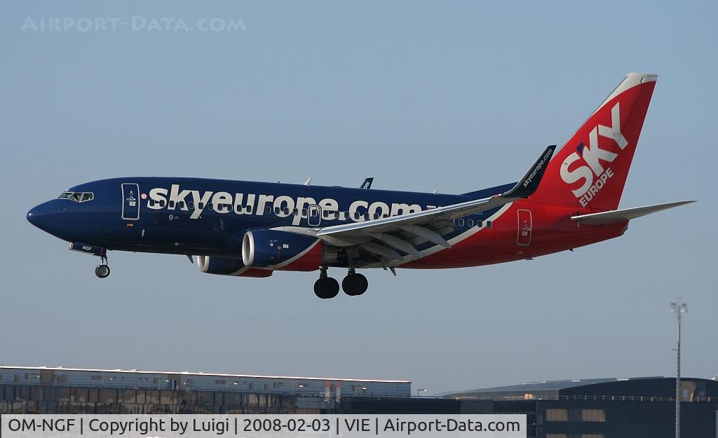OM-NGF, 2006 Boeing 737-76N C/N 32680, Sky Europe 737-700