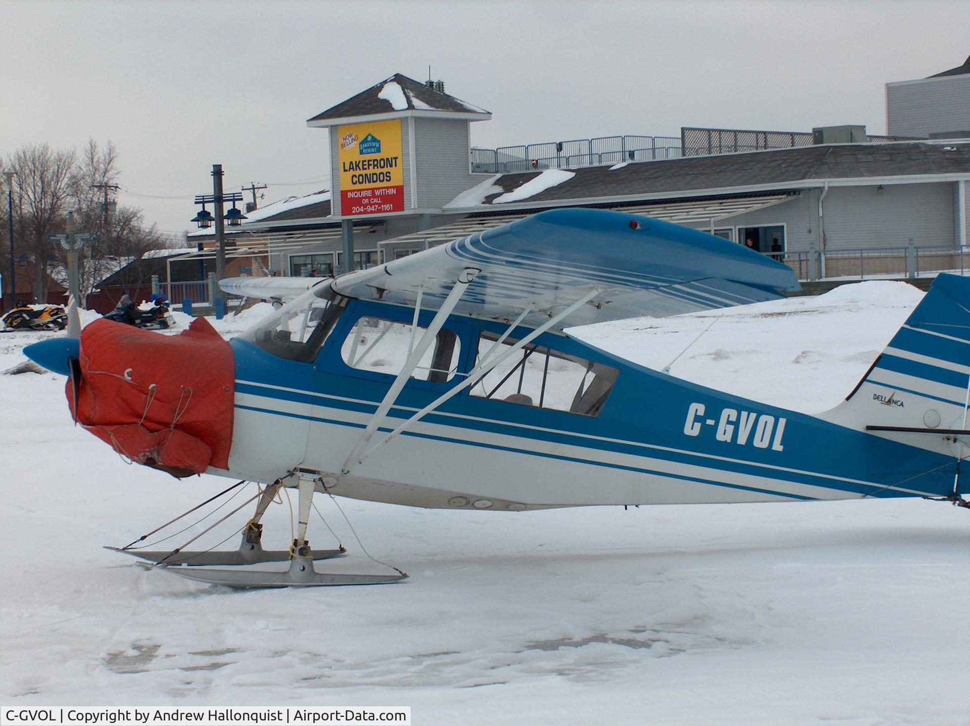 C-GVOL, 1978 Bellanca 7GCBC C/N 1027 78, Ski flying in Manitoba