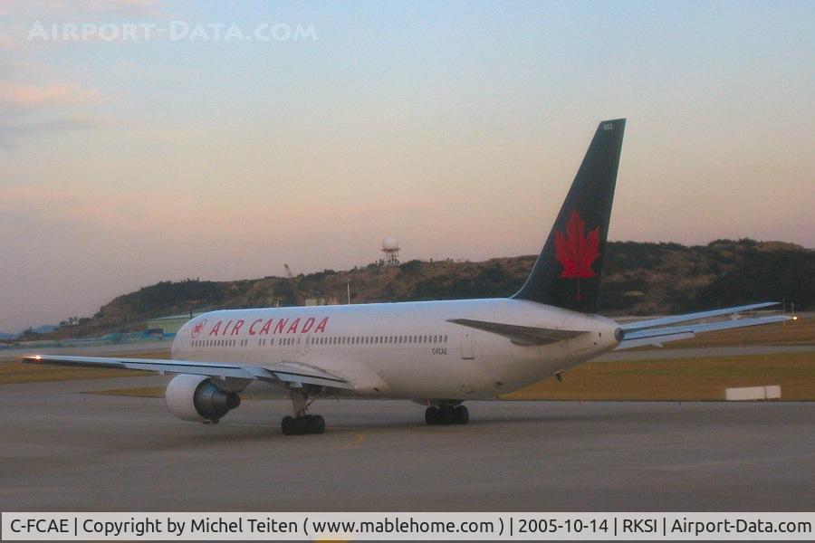 C-FCAE, 1988 Boeing 767-375/ER C/N 24083, Air Canada leaving Incheon for a flight back to Vancouver