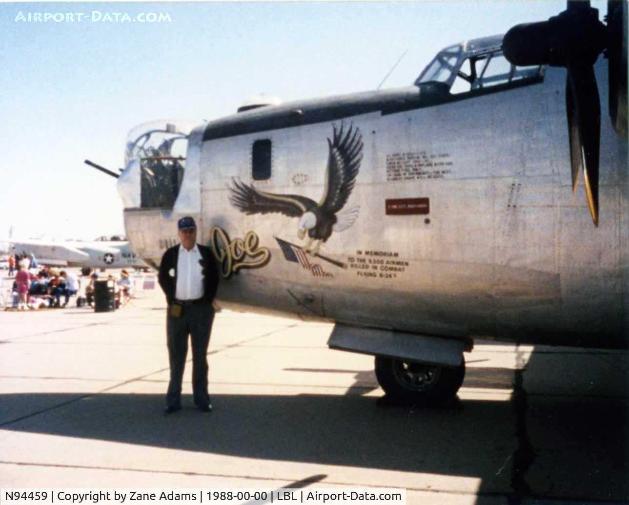 N94459, 1944 Consolidated B-24J Liberator C/N 1567, B-24 Joe at Liberal Kansas - With my UNcle B-24 Pilot Veteran Capt. G.N. Jones