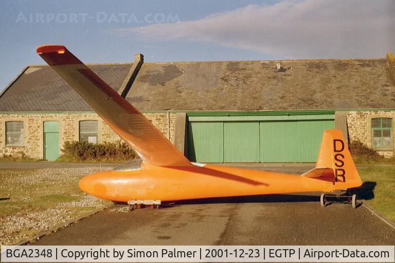 BGA2348, Schleicher Ka-6CR Rhonsegler C/N 970, Schleicher Ka6CR (c/n 970) at Perranporth