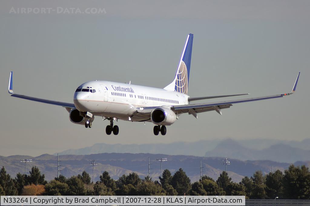 N33264, 2001 Boeing 737-824 C/N 31584, Continental Airlines / 2001 Boeing 737-824