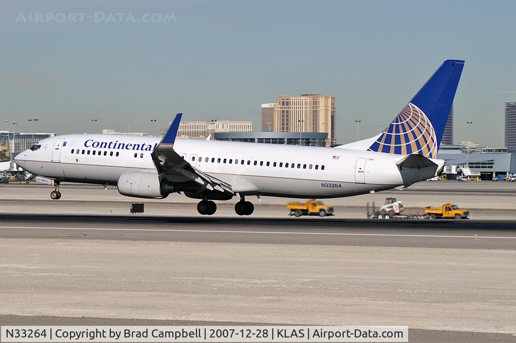 N33264, 2001 Boeing 737-824 C/N 31584, Continental Airlines / 2001 Boeing 737-824