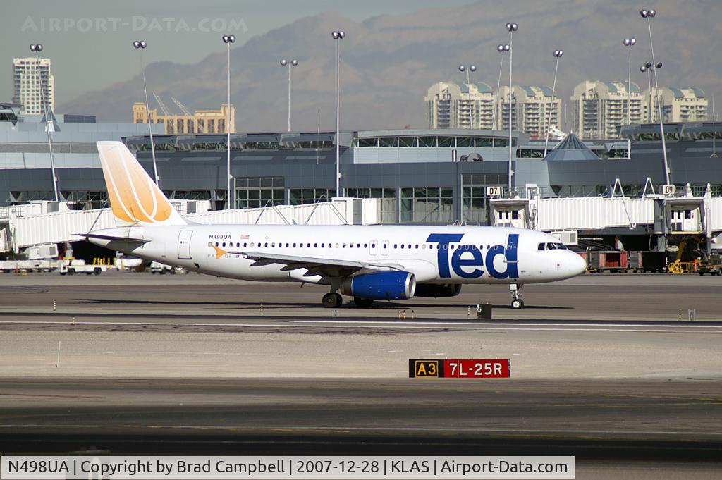 N498UA, 2002 Airbus A320-232 C/N 1865, Ted Airlines / 2002 Airbus A320-232
