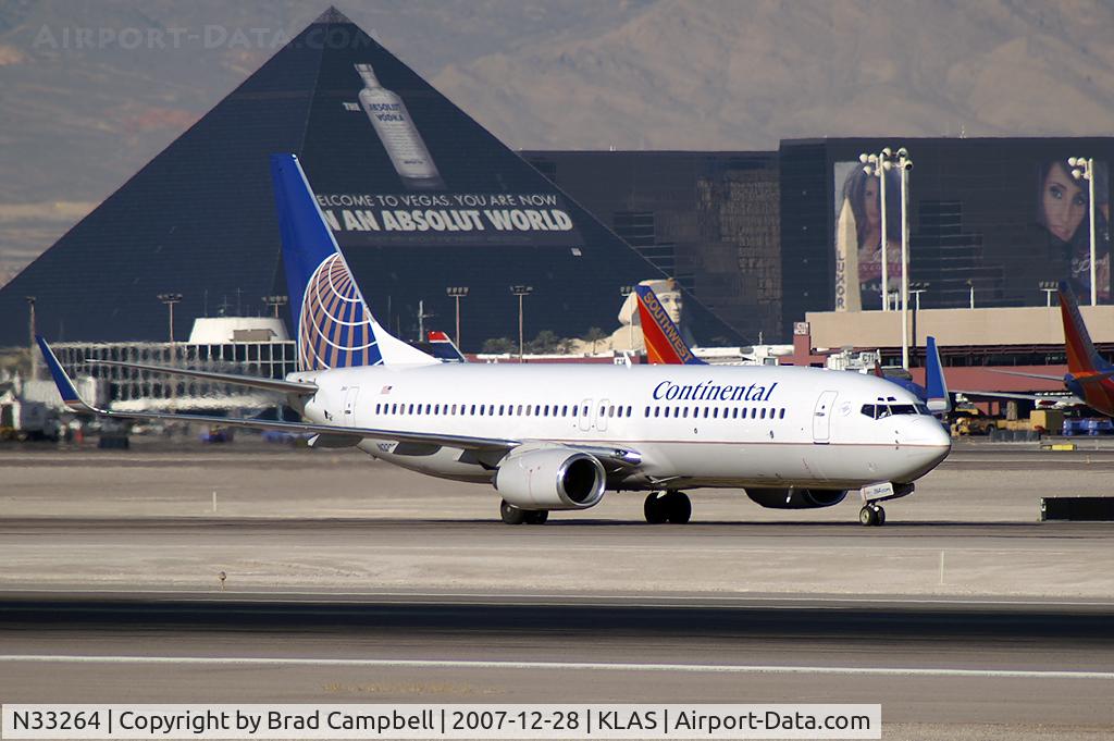 N33264, 2001 Boeing 737-824 C/N 31584, Continental Airlines / 2001 Boeing 737-824