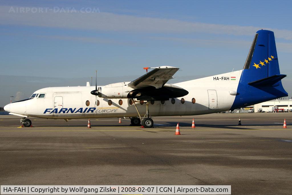 HA-FAH, 1983 Fokker F-27-500 Friendship C/N 10634, visitor