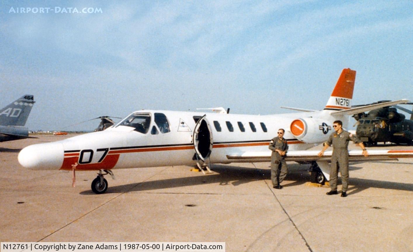 N12761, Cessna 552 C/N 5520007, At the former Dallas Naval Air Station - This aircraft was destroyed in a hanger fire at Topeka KS - 07/20/1993
