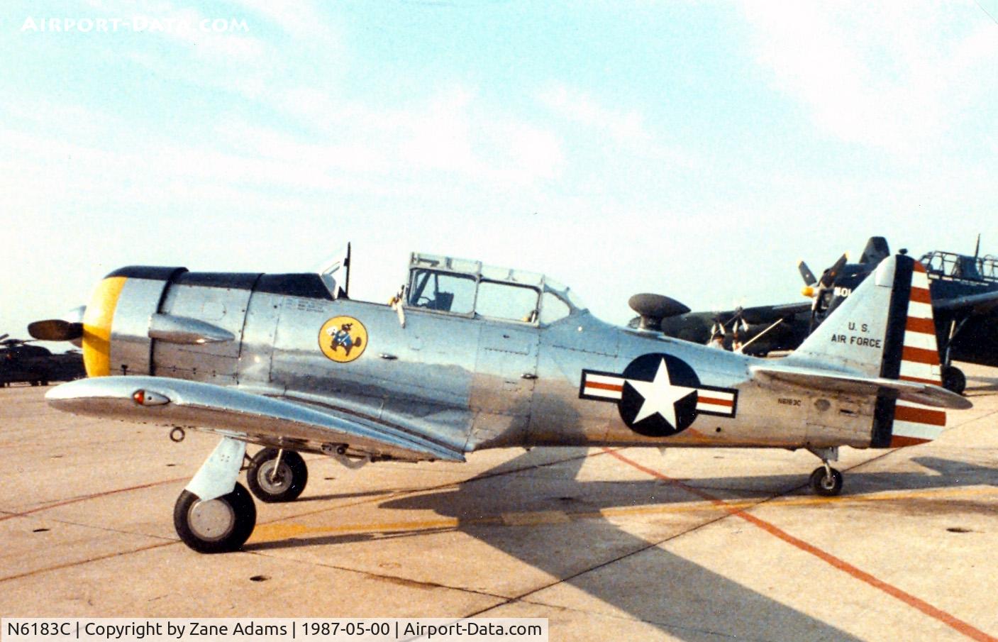 N6183C, North American T-6G Texan C/N 168-51, At the former Dallas Naval Air Station