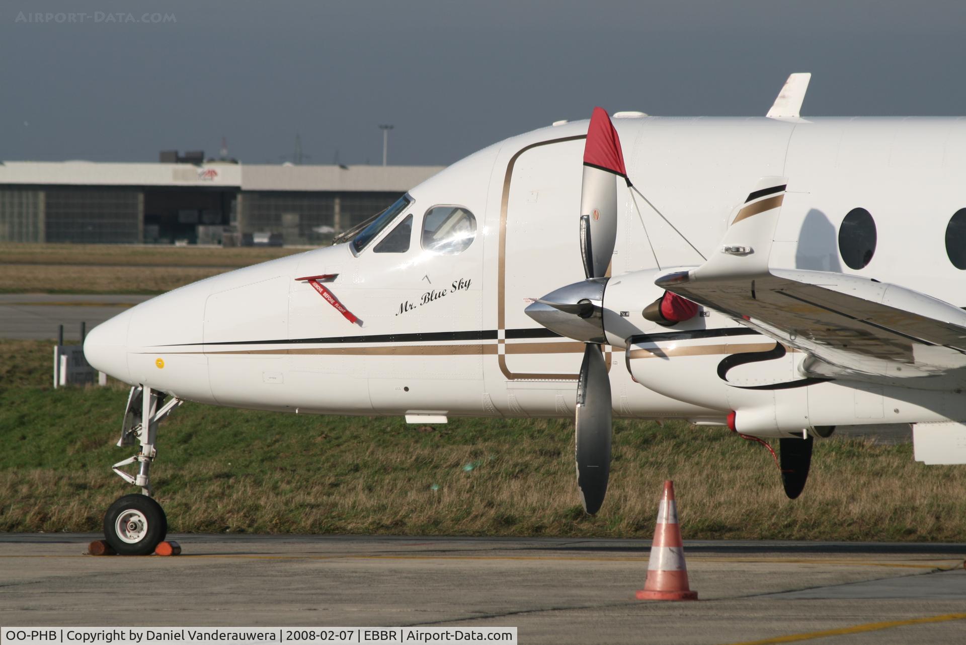 OO-PHB, 1994 Beech 1900D C/N UE-106, parked on General Aviation apron