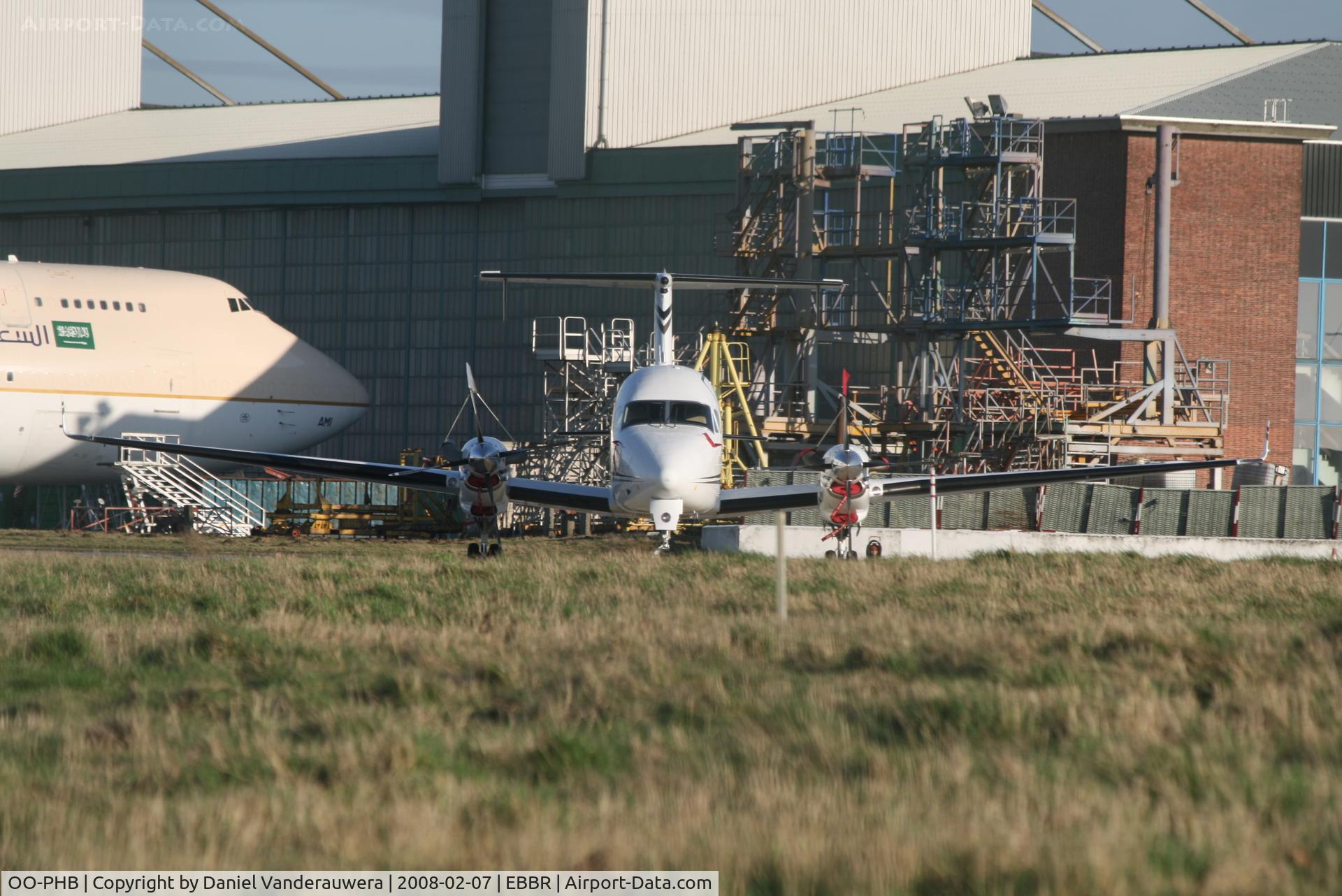 OO-PHB, 1994 Beech 1900D C/N UE-106, parked on General Aviation apron