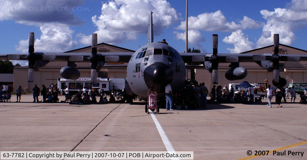 63-7782, 1964 Lockheed C-130E Hercules C/N 382-3848, Eye to eye with on the 43rd Airlift Wing's Hercs