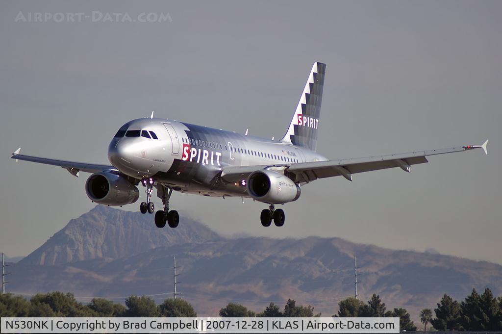 N530NK, 2007 Airbus A319-132 C/N 3017, Spirit Airlines / 2007 Airbus A319-132