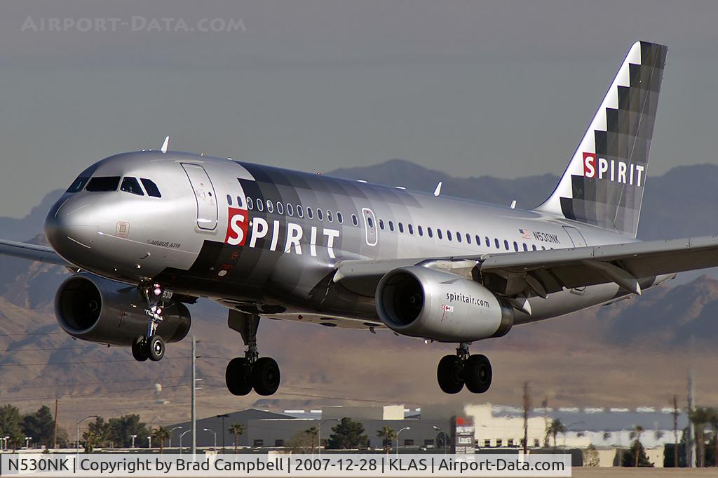 N530NK, 2007 Airbus A319-132 C/N 3017, Spirit Airlines / 2007 Airbus A319-132