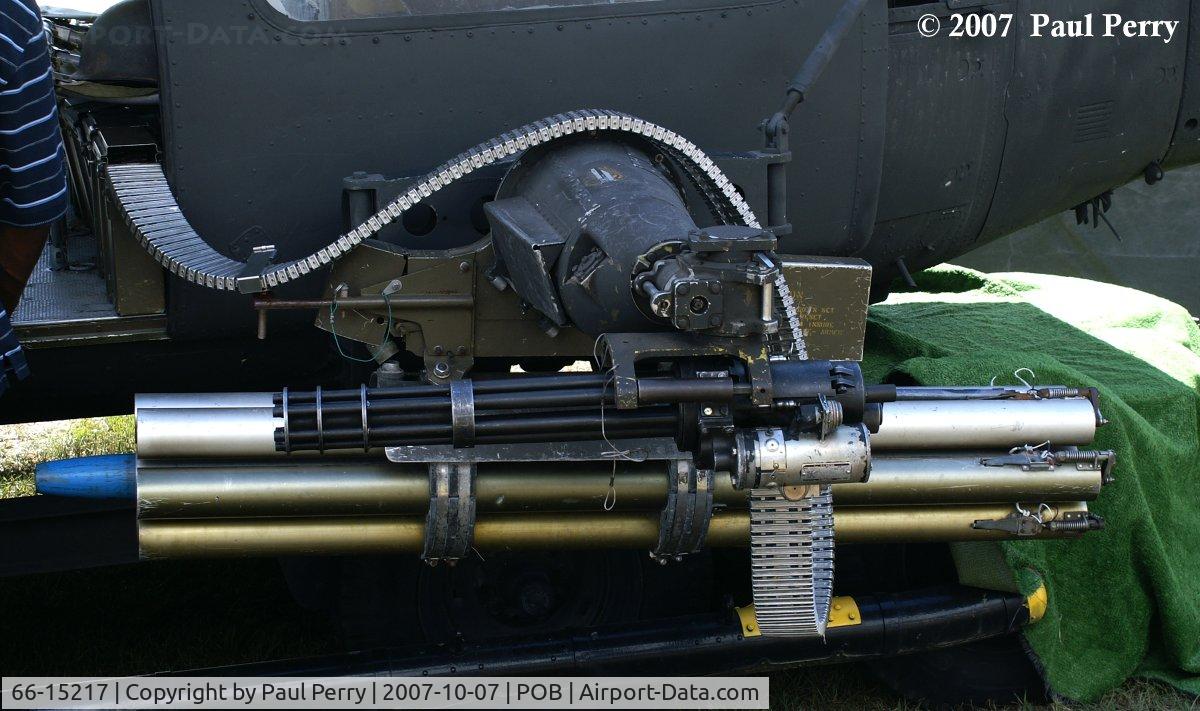 66-15217, 1966 Bell UH-1M Iroquois C/N 1945, Closeup of the port half of the M21 Armament Subsystem.