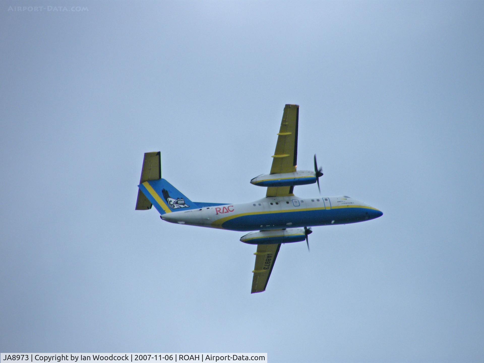 JA8973, 1997 De Havilland Canada DHC-8-103 Dash 8 C/N 501, DHC 8-Q-10/RAC/Departing Naha