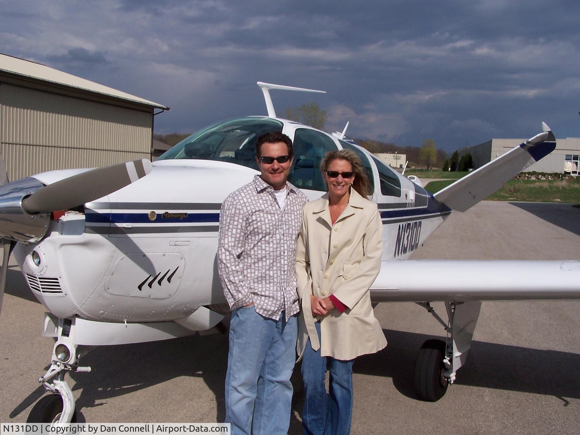 N131DD, 1982 Beech V35B Bonanza C/N D-10393, Todd and Terri return from Blue Lake