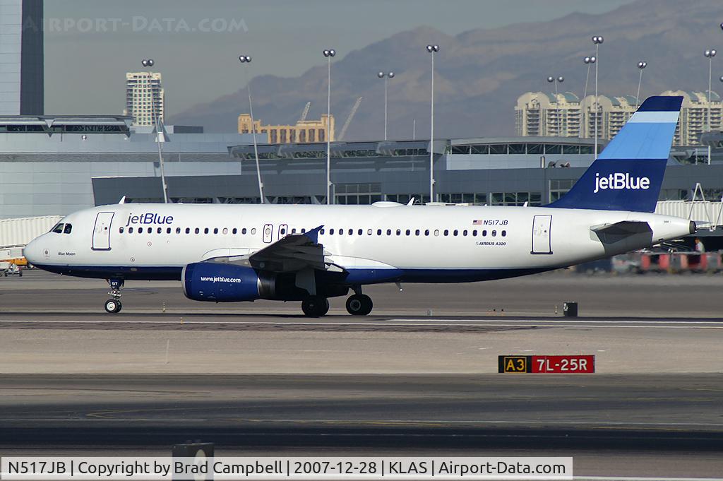 N517JB, 2000 Airbus A320-232 C/N 1327, jetBlue Airways - 'Blue Moon' / 2000 Airbus Industrie A320-232