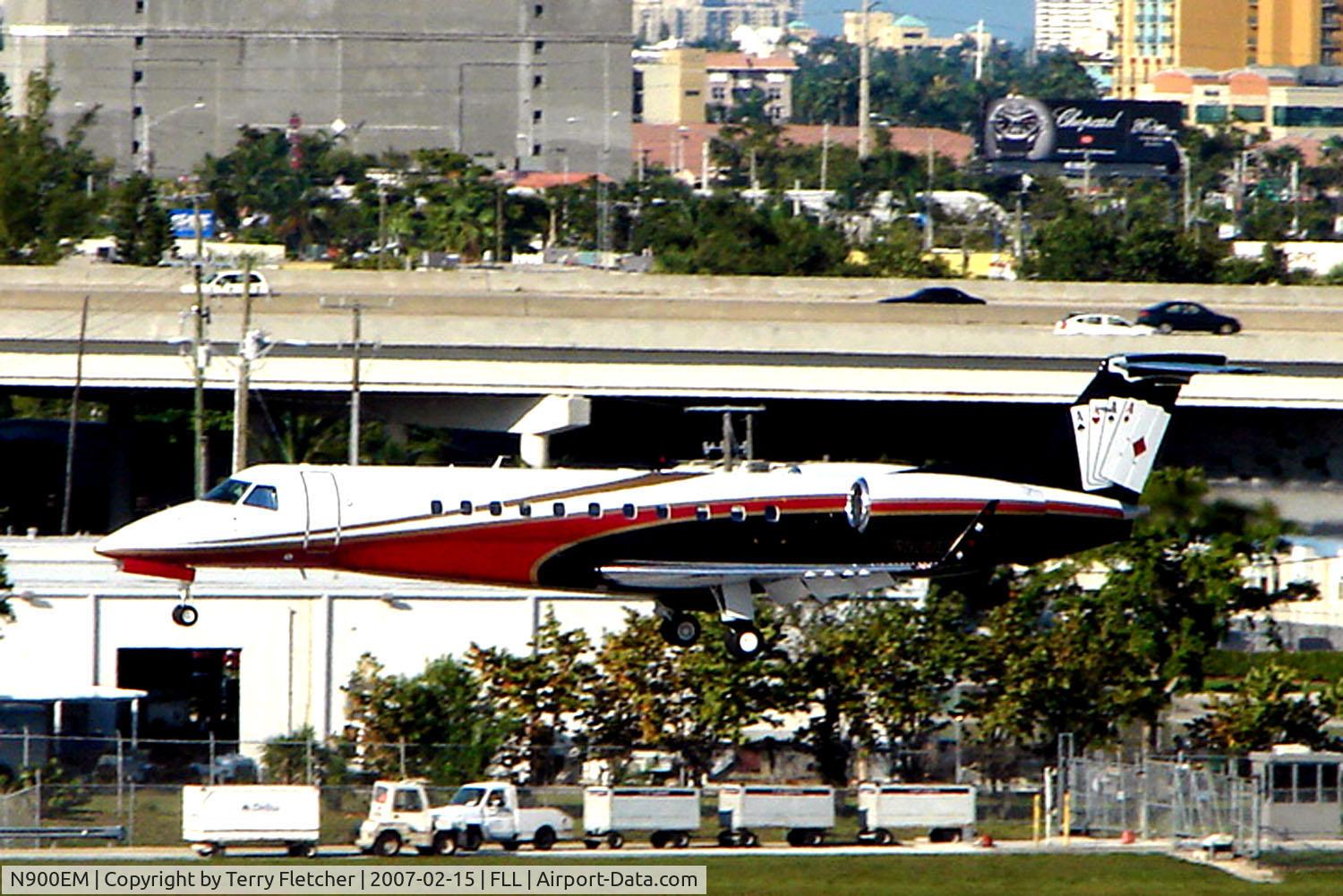 N900EM, 2006 Embraer EMB-135BJ Legacy C/N 14500976, Coulourful Four Aces ' Legacy at FLL in Feb 2007