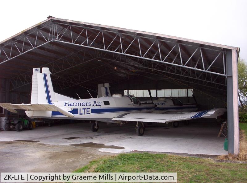 ZK-LTE, Pacific Aerospace Cresco 08-600 C/N 029, Farmers Air hangar Gisborne N.Z.