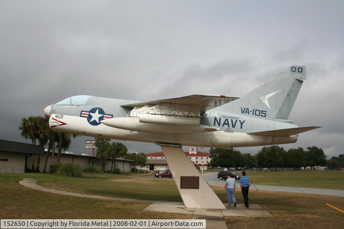 152650, LTV A-7A Corsair II C/N A-007, At Don Garletts Racing Museum Ocala FL