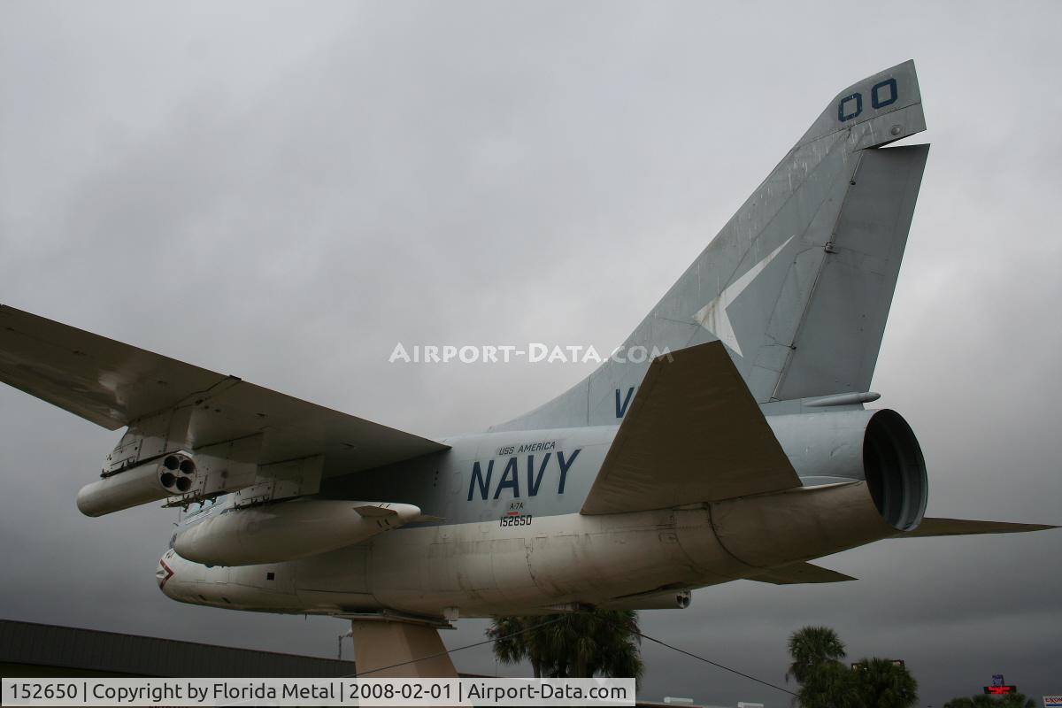 152650, LTV A-7A Corsair II C/N A-007, At Don Garletts Racing Museum Ocala FL