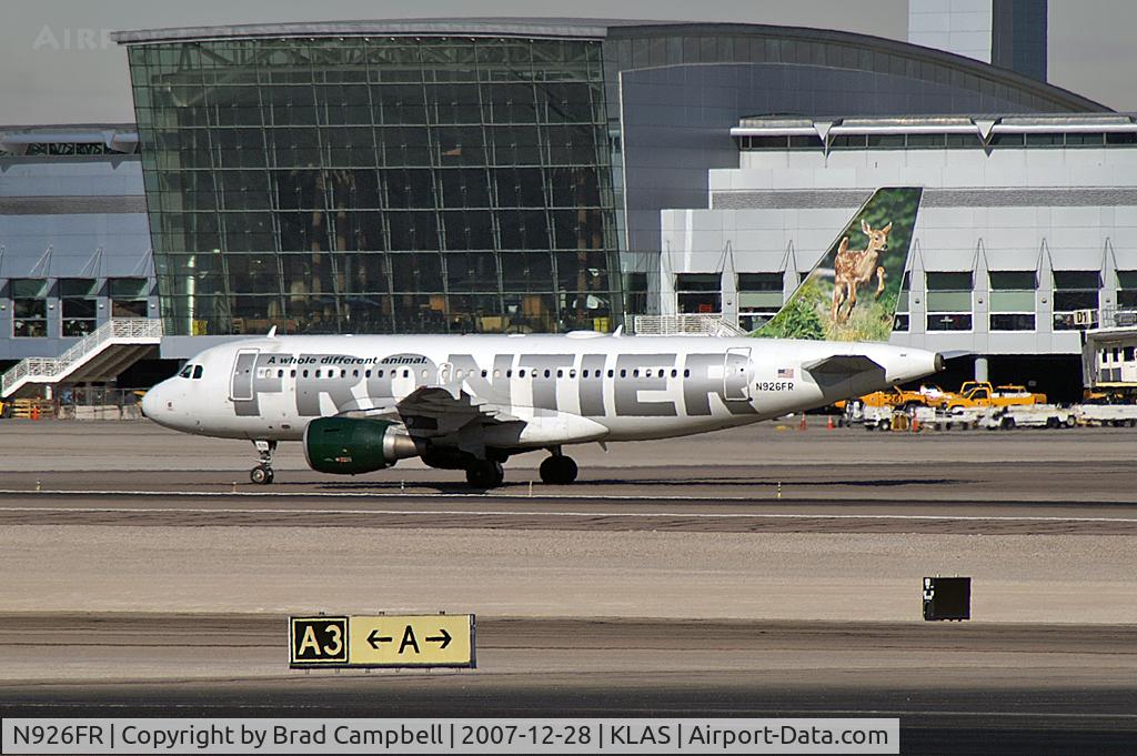 N926FR, 2004 Airbus A319-111 C/N 2198, Frontier Airlines - 'Domino - Black Tail Deer Fawn' / 2004 Airbus A319-111
