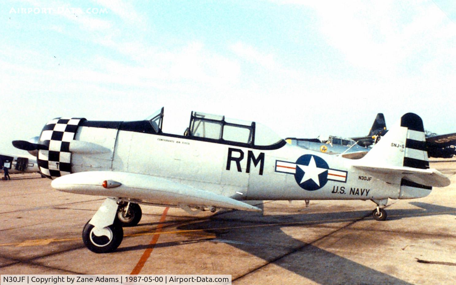 N30JF, 1958 North American SNJ-5 Texan C/N 44009, At the former Dallas Naval Air Station